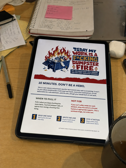 Today My Work Is a F*cking Dumpster Fire | ADHD Overwhelm Reset
