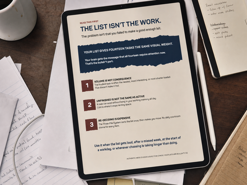 Your Lists Are Bullsh*t | Three-Pile System for ADHD Task Prioritization
